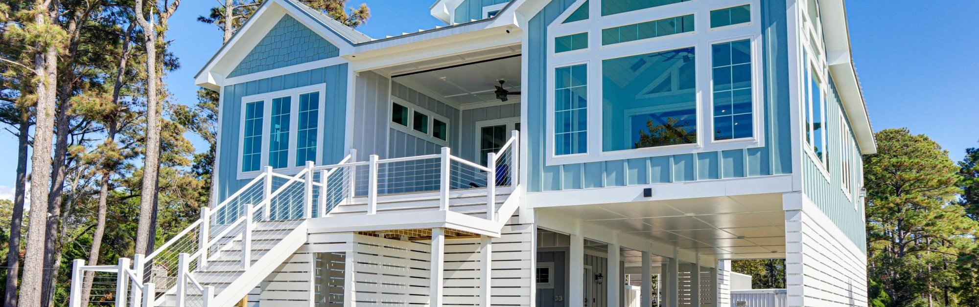 A custom home built by Blue Green Construction